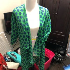 LulaRoe M Shirley- NWT - blue/green pattern